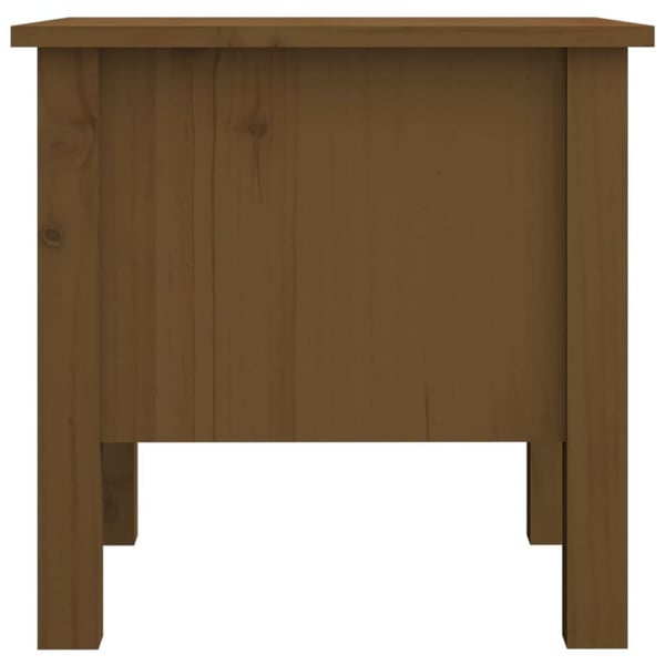 vidaXL Sidebord 2 stk honningbrun 40x40x39 cm heltre furu