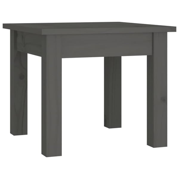 vidaXL Salongbord grå 35x35x30 cm heltre furu