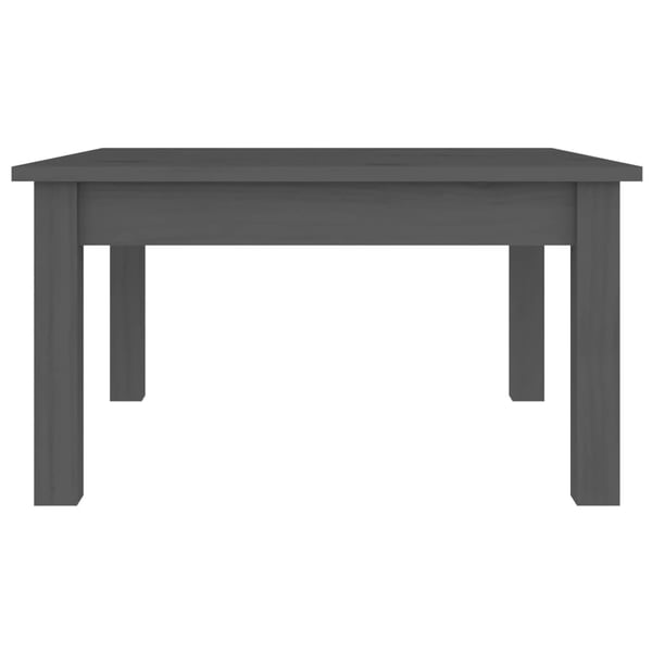 vidaXL Salongbord grå 55x55x30 cm heltre furu