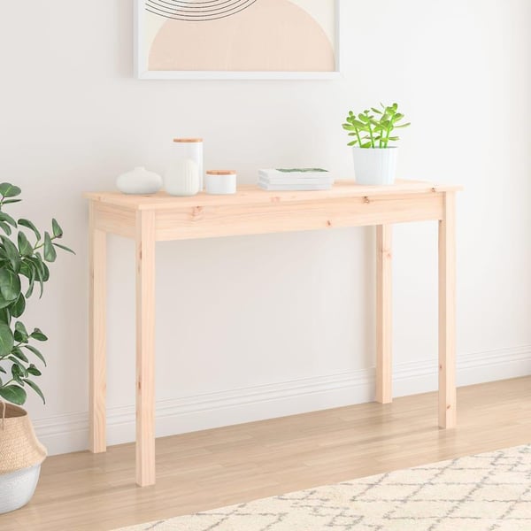 vidaXL Konsollbord 110x40x75 cm heltre furu