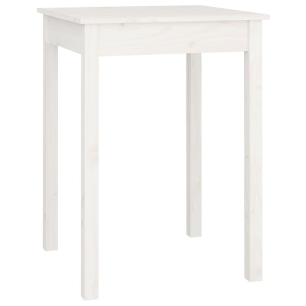 vidaXL Sidebord hvit 55x55x75 cm heltre furu