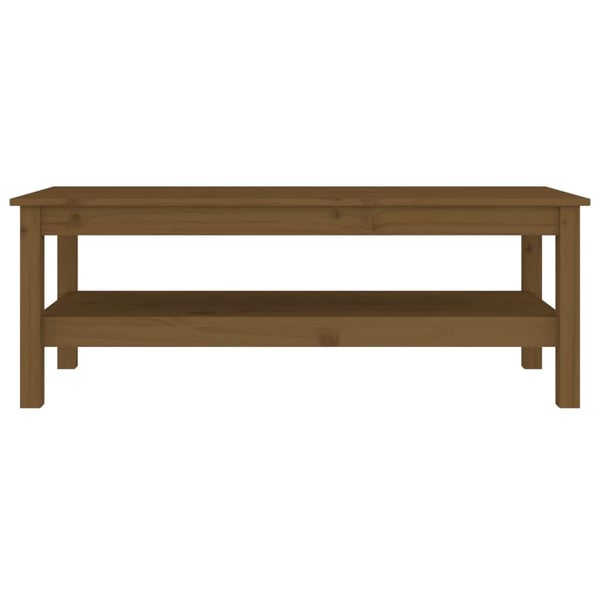 vidaXL Salongbord honningbrun 110x50x40 cm heltre furu