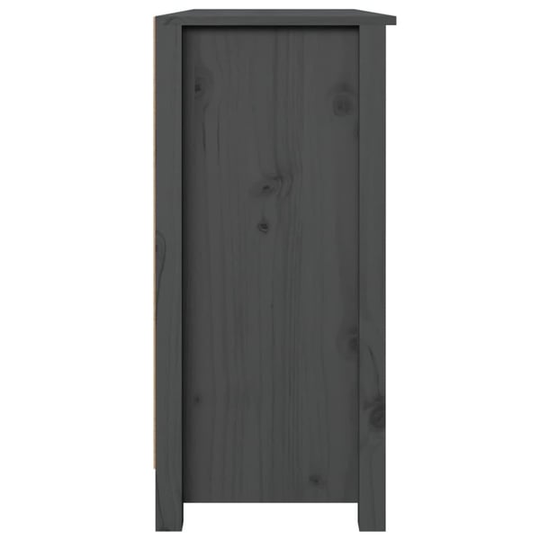 vidaXL Senkki harmaa 100x35x74 cm täysi mänty