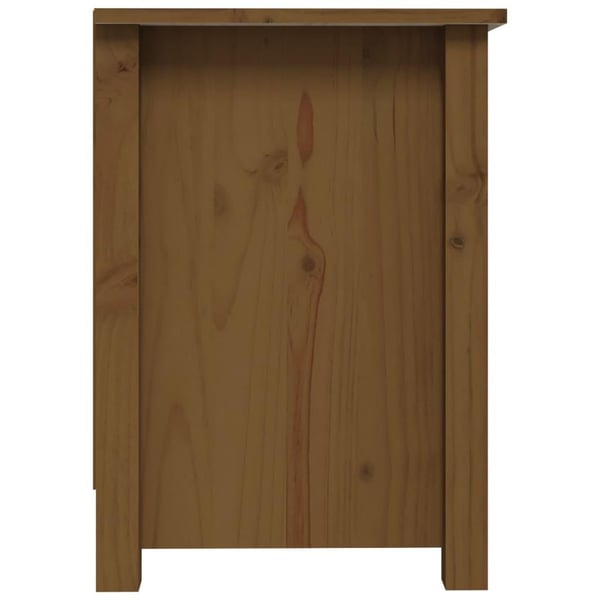 vidaXL tv-bord 70x36,5x52 cm massivt fyrretræ gyldenbrun