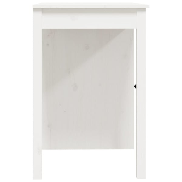 vidaXL Skrivebord hvit 100x50x75 cm heltre furu