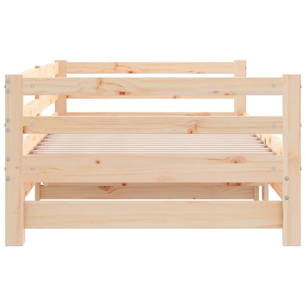 vidaXL Uttrekkbar dagseng uten madrass 90x190 cm