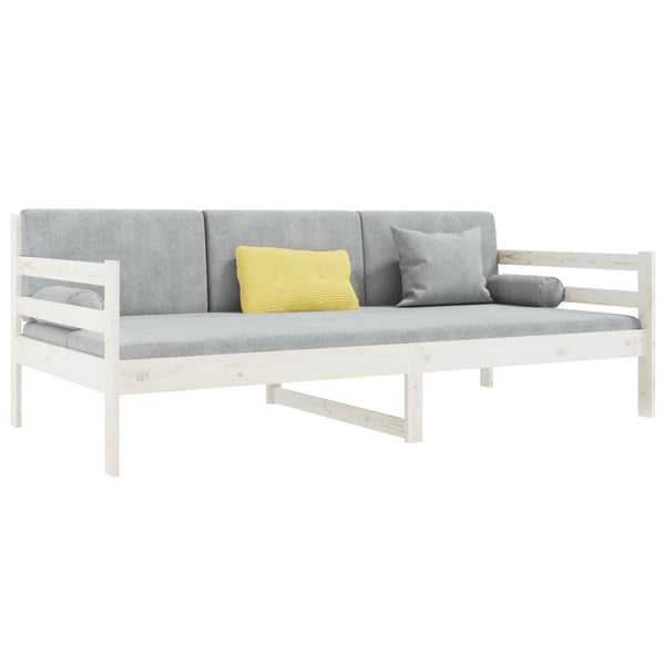 vidaXL daybed 80x200 cm massivt fyrretræ hvid
