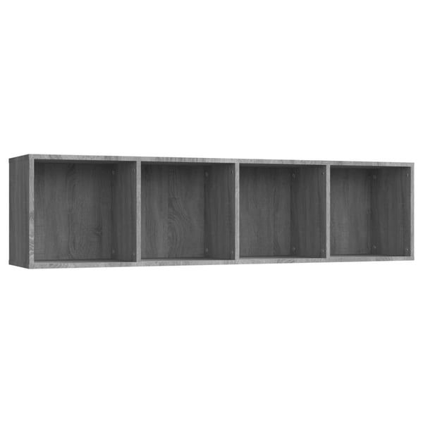 vidaXL Bokhylle/TV-benk grå sonoma 143x30x36 cm konstruert tre