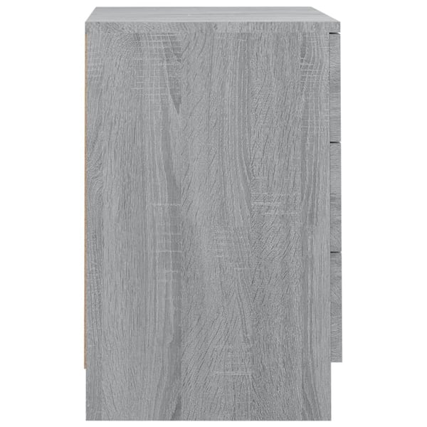 vidaXL Nattbord grå sonoma 38x35x56 cm konstruert tre