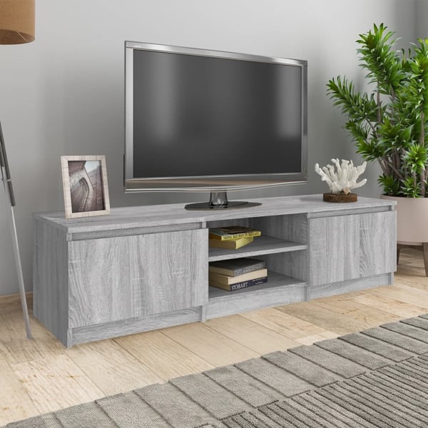 vidaXL TV-benk grå sonoma 140x40x35,5 cm konstruert tre