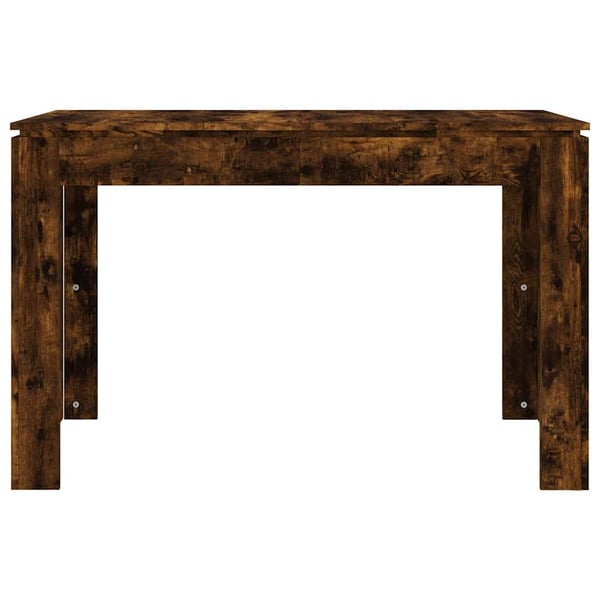 vidaXL Spisebord røkt eik 120x60x76 cm konstruert tre