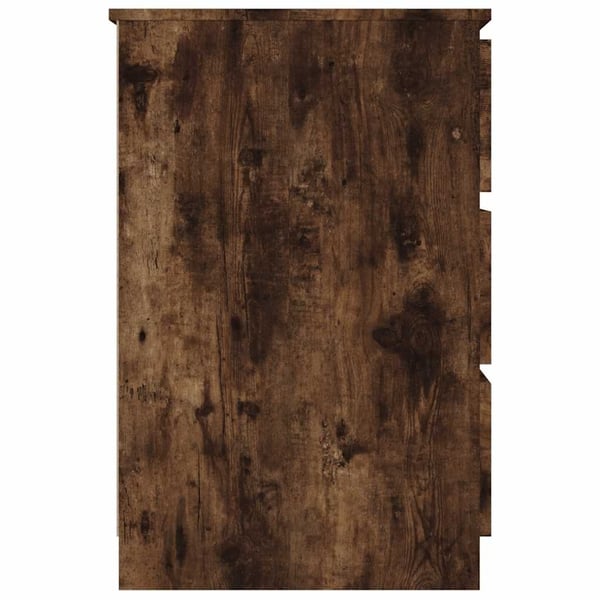 vidaXL skrivebord 140x50x77 cm konstrueret træ røget egetræsfarve