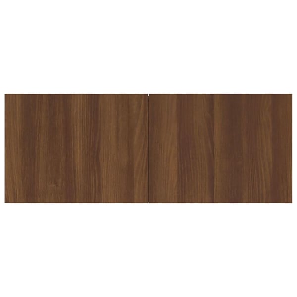 vidaXL tv-bord 80x30x30 cm konstrueret træ brun egetræsfarve