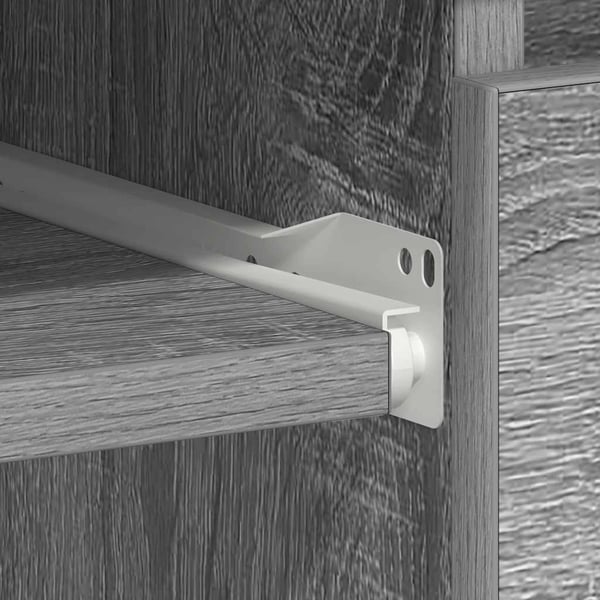 vidaXL Skrivebord grå sonoma 90x45x76 cm konstruert tre