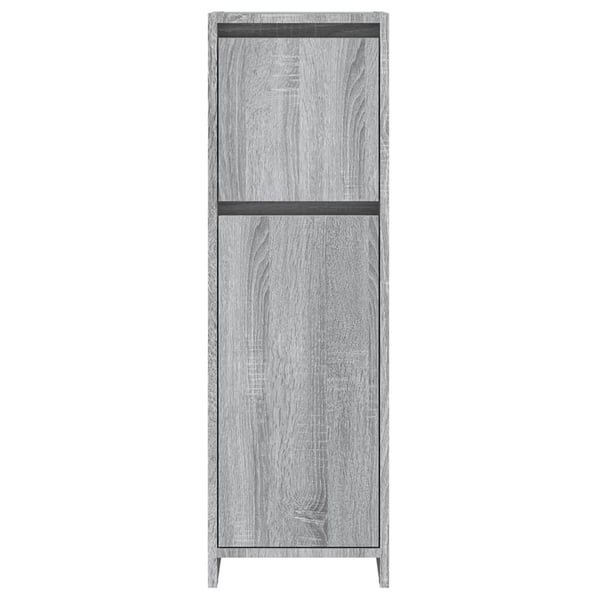 vidaXL Baderomsskap grå sonoma 30x30x95 cm konstruert tre