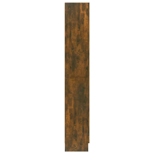 vidaXL vitrineskab 82,5x30,5x185 cm konstrueret træ røget egetræ
