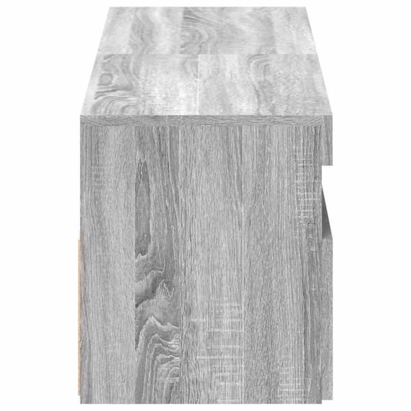 vidaXL TV-benker 2 stk med LED-lys grå sonoma 60x35x40 cm