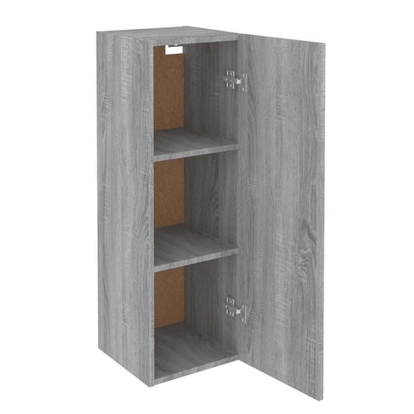 vidaXL TV-benk 2 stk grå sonoma 30,5x30x90 cm konstruert tre