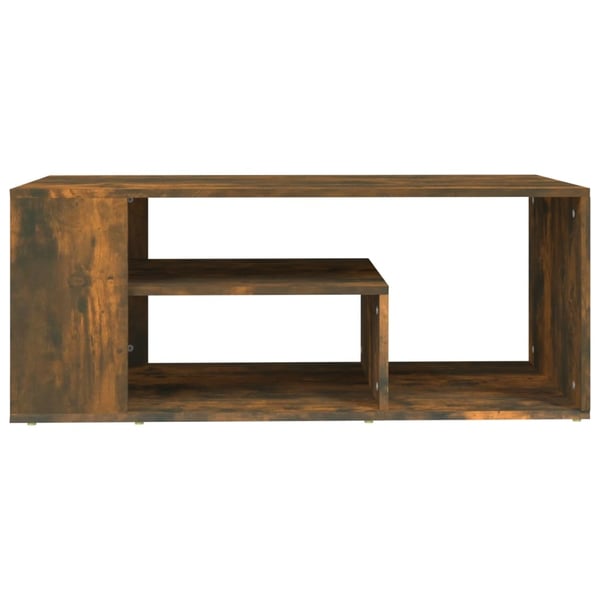 vidaXL Salongbord røkt eik 100x50x40 cm konstruert tre