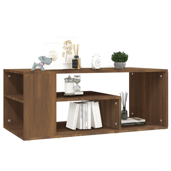vidaXL sofabord 100x50x40 cm konstrueret træ brun egetræsfarve
