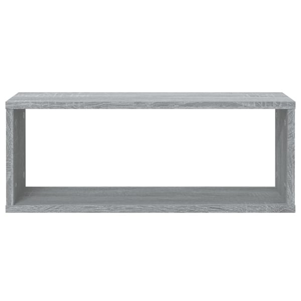 vidaXL Vegghyller kube 4 stk grå sonoma 60x15x23 cm konstruert tre