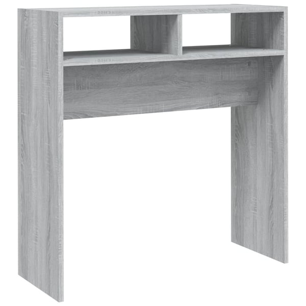 vidaXL Konsollbord grå sonoma 78x30x80 cm konstruert tre