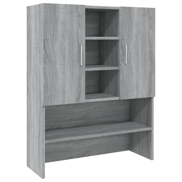 vidaXL Vaskemaskinskap grå sonoma 70,5x25,5x90 cm