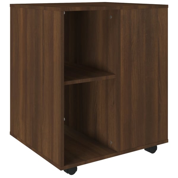 vidaXL Rulleskap brun eik 60x53x72 cm konstruert tre