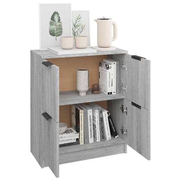 vidaXL Skjenk grå sonoma 60x30x70 cm konstruert tre