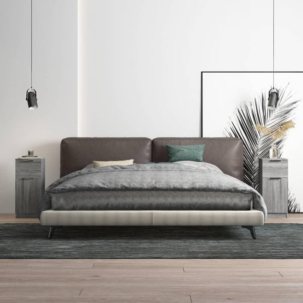 vidaXL Senkit 2 kpl harmaa Sonoma 30x30x70 cm tekninen puu