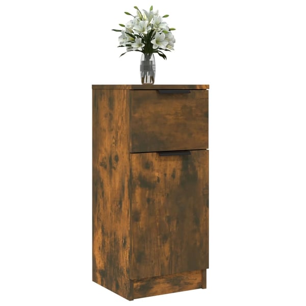 vidaXL Skjenker 2 stk røkt eik 30x30x70 cm konstruert tre