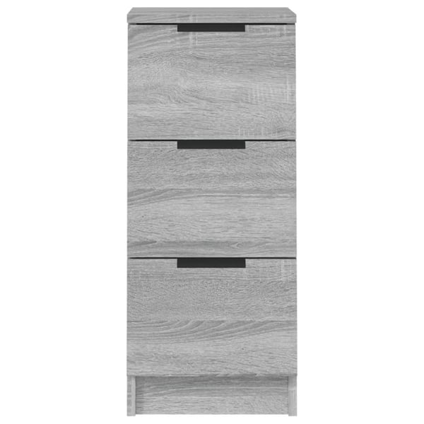 vidaXL Skjenker 2 stk grå sonoma 30x30x70 cm konstruert tre
