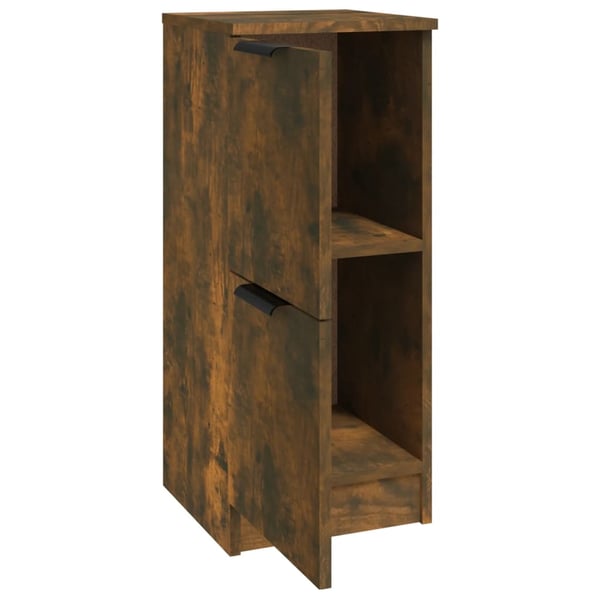 vidaXL Skjenk røkt eik 30x30x70 cm konstruert tre