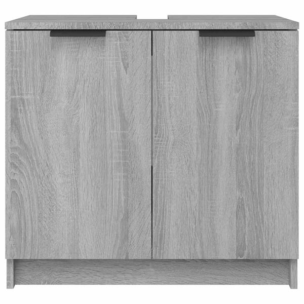 vidaXL Baderomsskap grå sonoma eik 64,5x33,5x59 cm konstruert tre