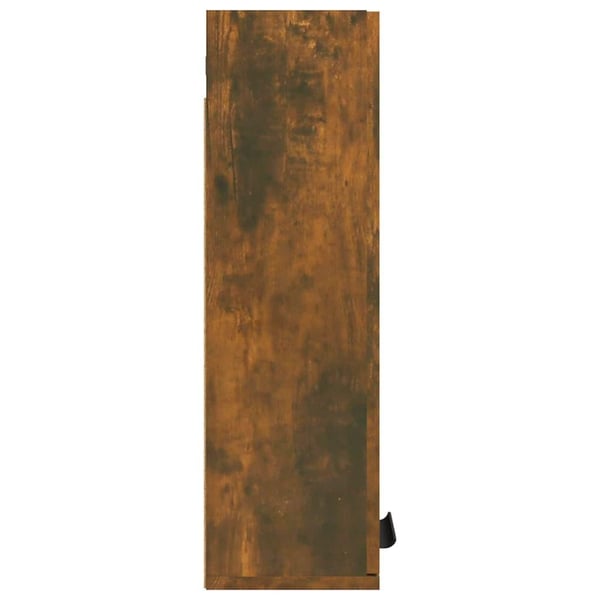 vidaXL Vegghengt baderomsskap røkt eik 32x20x67 cm