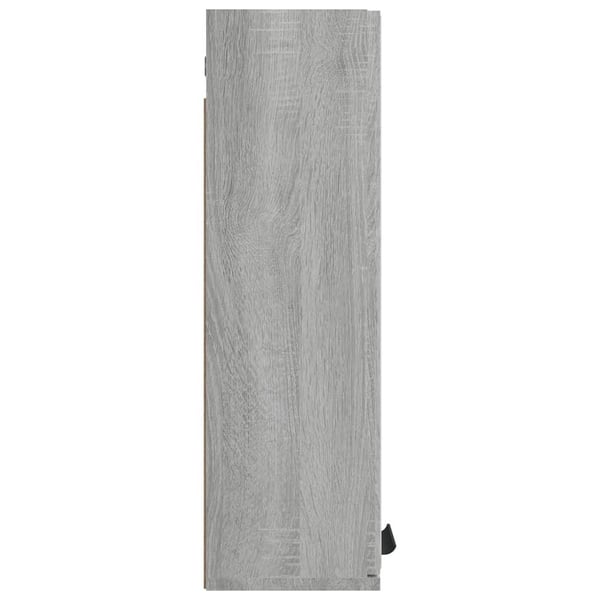 vidaXL Speilskap til baderom grå eik 64x20x67 cm