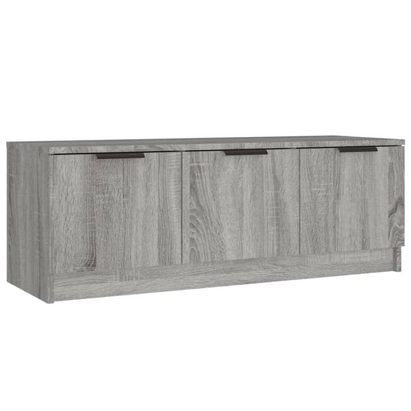 vidaXL TV-benk grå sonoma 102x35x36,5 cm konstruert tre