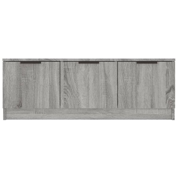 vidaXL TV-benk grå sonoma 102x35x36,5 cm konstruert tre