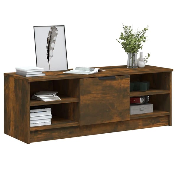 vidaXL tv-bord 102x35,5x36,5 cm konstrueret træ røget egetræsfarve