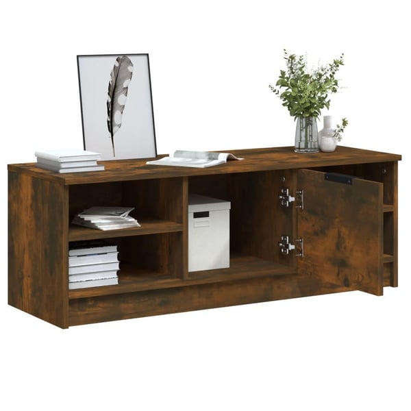 vidaXL tv-bord 102x35,5x36,5 cm konstrueret træ røget egetræsfarve