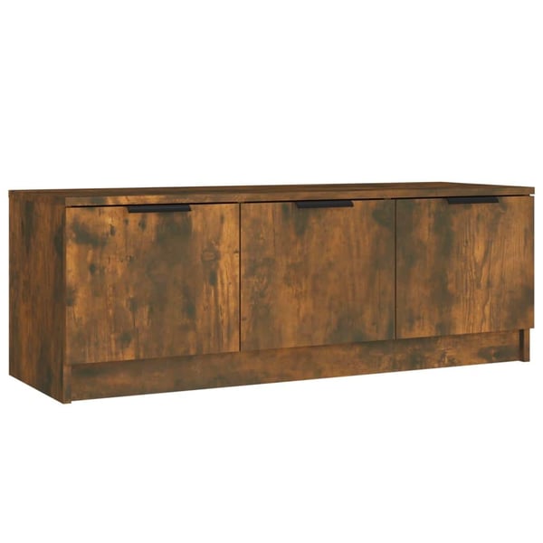 vidaXL TV-benk røkt eik 102x35x36,5 cm konstruert tre