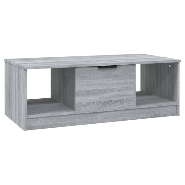 vidaXL Salongbord grå sonoma 102x50x36 cm konstruert tre