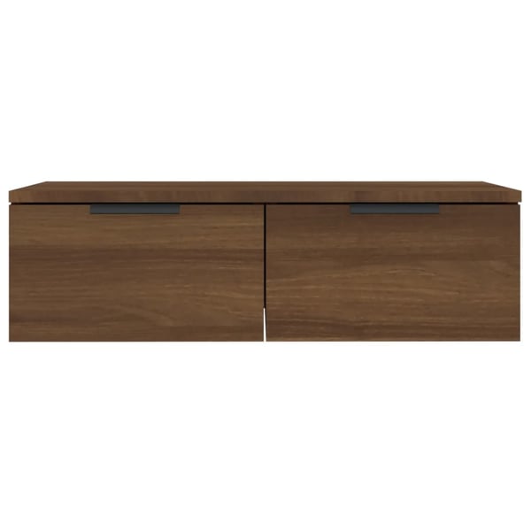 vidaXL vægskab 68x30x20 cm konstrueret træ brun egetræsfarve
