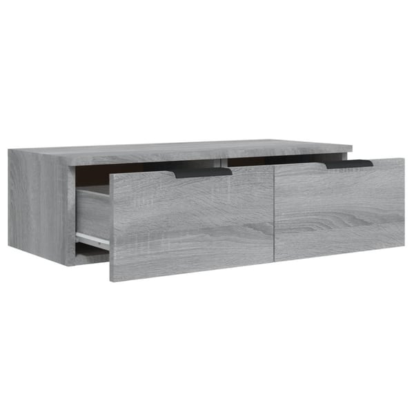 vidaXL vægskab 68x30x20 cm konstrueret træ grå sonoma-eg
