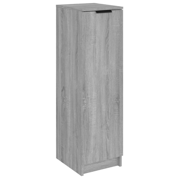 vidaXL Skoskap grå sonoma 30x35x100 cm konstruert tre
