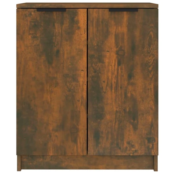 vidaXL Skohylle røkt eik 59x35x70 cm konstruert tre