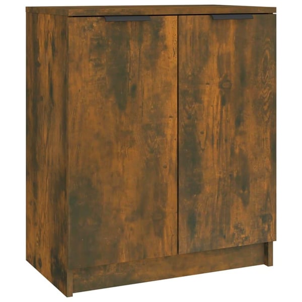vidaXL Skohylle røkt eik 59x35x70 cm konstruert tre