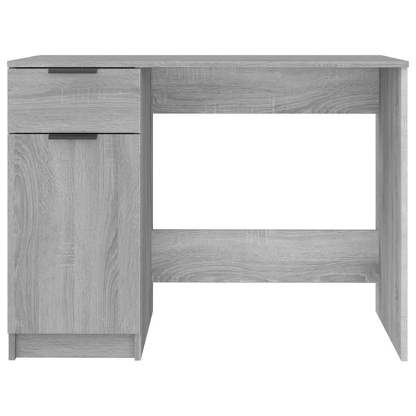 vidaXL Skrivebord grå sonoma 100x50x75 cm konstruert tre