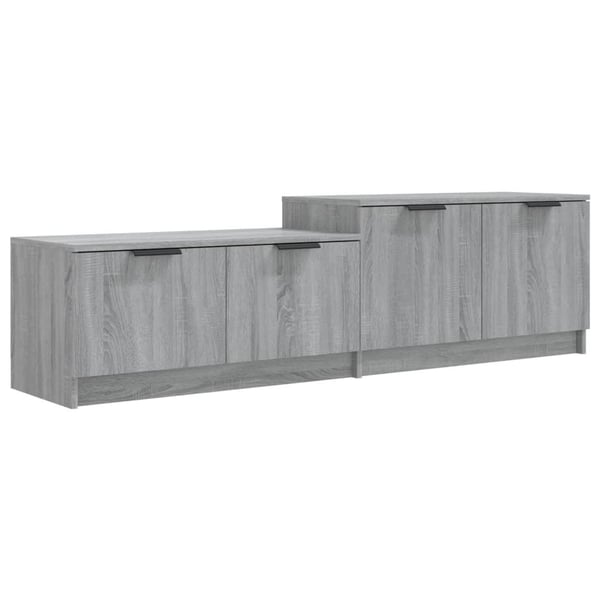 vidaXL tv-bord 158,5x36x45 cm konstrueret træ grå sonoma-eg