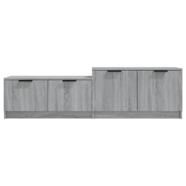 vidaXL tv-bord 158,5x36x45 cm konstrueret træ grå sonoma-eg